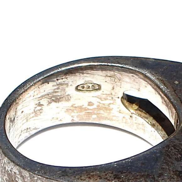 Vintage Sterling Silver Pink Cubic Zirconia Ring 6 - Picture 7 of 8